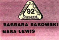 Attendee badge for TFAWS 1992