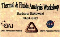 Attendee badge for TFAWS 2000