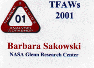 Attendee badge for TFAWS 2001